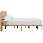 PROTO Queen Size Panel Headboard Bed Frame-Natural - Image 8