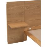 PROTO Queen Size Panel Headboard Bed Frame-Natural - Image 6