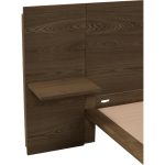 PROTO Queen Size Panel Headboard Bed Frame-Cocoa - Image 10