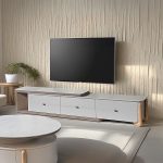 90914-HCWT 238/290cm Hall Cabinet - White Grey / Nature Wood