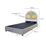 WONDERLAND Super Single Divan Bed Frame-Ultraman - Image 7