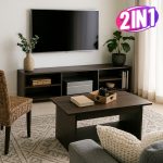 [Package] AMMAN 2 In 1 Living Set-Walnut