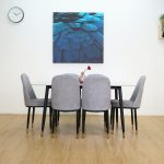 [Set of 4] ATLAY Easy Clean Dining Chair-Grey - Image 2