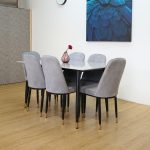 [Set of 4] ATLAY Easy Clean Dining Chair-Grey - Image 3