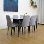 [Set of 4] ATLAY Easy Clean Dining Chair-Grey - Image 4