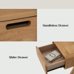 AGOS Wooden Bedside Table-Natural - Image 4