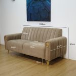 BIANCA 3 Seater Pet Friendly Sofa-Brown - Image 3