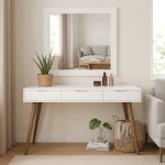 BLANCO 120cm Dressing Table Set-White - Image 2
