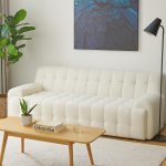 BORIS 3 Seater Pet Friendly Sofa-White Fleece - Image 3