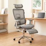 C668 High Back Ergonomic Chair-Grey