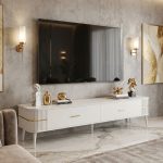 CHANTELLE 190cm TV Cabinet-White - Image 2