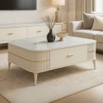 CHANTELLE 190cm 2 in 1 Living set-White - Image 3