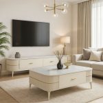 CHANTELLE 190cm TV Cabinet-White - Image 2