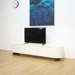 HILDA 200/240cm Rounded Corners TV Cabinet-White - Image 9