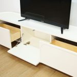 HILDA 200/240cm Rounded Corners TV Cabinet-White - Image 6