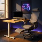 Flexispot PR-1407 140x70cm Electric Standing Desk-Maple - Image 7