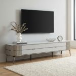 GOGOL 190cm Sintered Stone TV Cabinet - Grey
