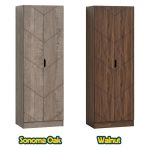 HECATE 2 Door Wardrobe-Sonoma Oak - Image 3