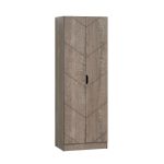 HECATE 2 Door Wardrobe-Sonoma Oak - Image 4