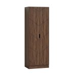 HECATE 2 Door Wardrobe-Walnut - Image 2