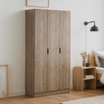 HECATE 3 Door Wardrobe-Sonoma Oak