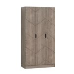HECATE 3 Door Wardrobe-Sonoma Oak - Image 2