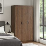 HECATE 3 Door Wardrobe-Walnut