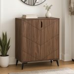 HECATE 80cm Shoe Cabinet-Walnut