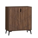 HECATE 80cm Shoe Cabinet-Walnut - Image 3