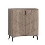 HECATE 80cm Shoe Cabinet-Sonoma Oak - Image 3