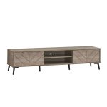 HECATE 180cm 2 Door TV Cabinet-Sonoma Oak - Image 4