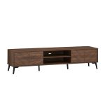 HECATE 180cm 2 Door TV Cabinet-Walnut - Image 4