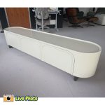 HILDA 200/240cm Rounded Corners TV Cabinet-White - Image 13