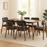 LUKAS 6 Seater Dining Set-Cocoa