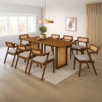 MALMO 8 Seater Dining Set-Walnut