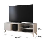 MASON 120cm TV Cabinet-White - Image 3