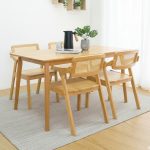 MIDNA 4 Seater Dining Set-Solid Seat