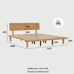 NARUTO Queen Size Wooden Bed Frame-Natural - Image 8