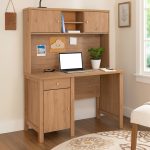 RHODA 120cm Study Desk With Hutch-Oak