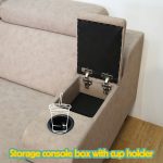 ROSALIND L Shaped Pet Friendly Sofa-Peanut - Image 6