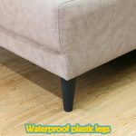 ROSALIND L Shaped Pet Friendly Sofa-Peanut - Image 7