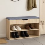 RUKI 80cm Storage Shoe Bench-Oak