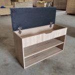 RUKI 80cm Storage Shoe Bench-Oak - Image 5