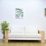 SENDAI Solid Wood 3 Seater Sofa-Natural - Image 4