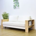 SENDAI Solid Wood 3 Seater Sofa-Natural - Image 9