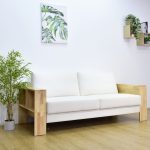 SENDAI Solid Wood 3 Seater Sofa-Natural - Image 8