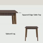 STARK 120x75cm Melamine Top Dining Table-Cocoa - Image 8