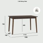 STARK 120x75cm Melamine Top Dining Table-Cocoa - Image 7