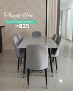 [Set of 4] ATLAY Easy Clean Dining Chair-Grey - Image 6