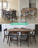 MAISIE 6 Seater Dining Set-Cocoa - Image 8